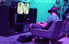 Ein Spieler testet das Oculus Rift Headset auf der gamescom 2014 © A. Härtlein