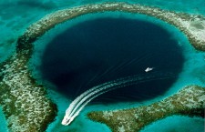 "Great Blue Hole" by U.S. Geological Survey (USGS) - Source: [1], fetched September 2006. Caption on this USGS web page was, "Blue Hole: Aerial view of the 400-ft-deep oceanic blue hole (Lighthouse Reef Atoll Blue Hole) located east of Belize.". Licensed under Public Domain via Commons - https://commons.wikimedia.org/wiki/File:Great_Blue_Hole.jpg#/media/File:Great_Blue_Hole.jpg
